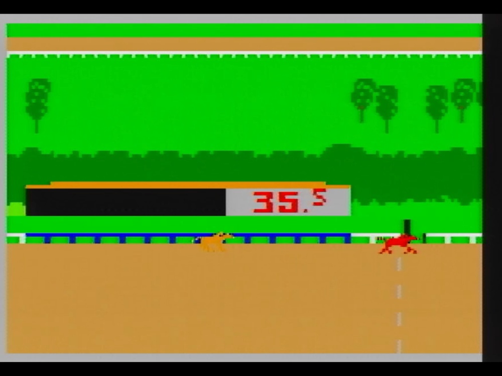 Gameplay of Horse Racing for Intellivision